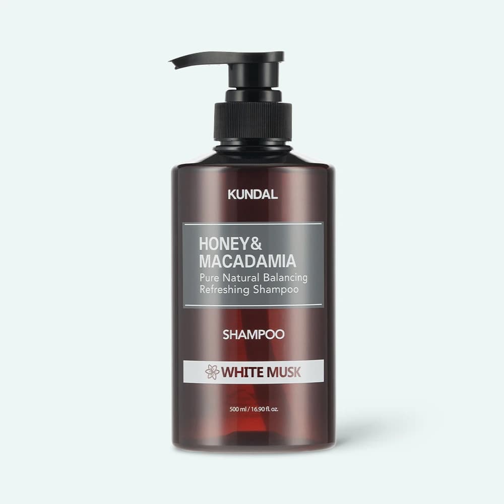 KUNDAL WHITE MUSK shampoo honey macadamia 500ml