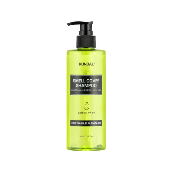 KUNDAL LIME BASIL & MANDARIN Smell Cover Shampoo for Teens 400ml