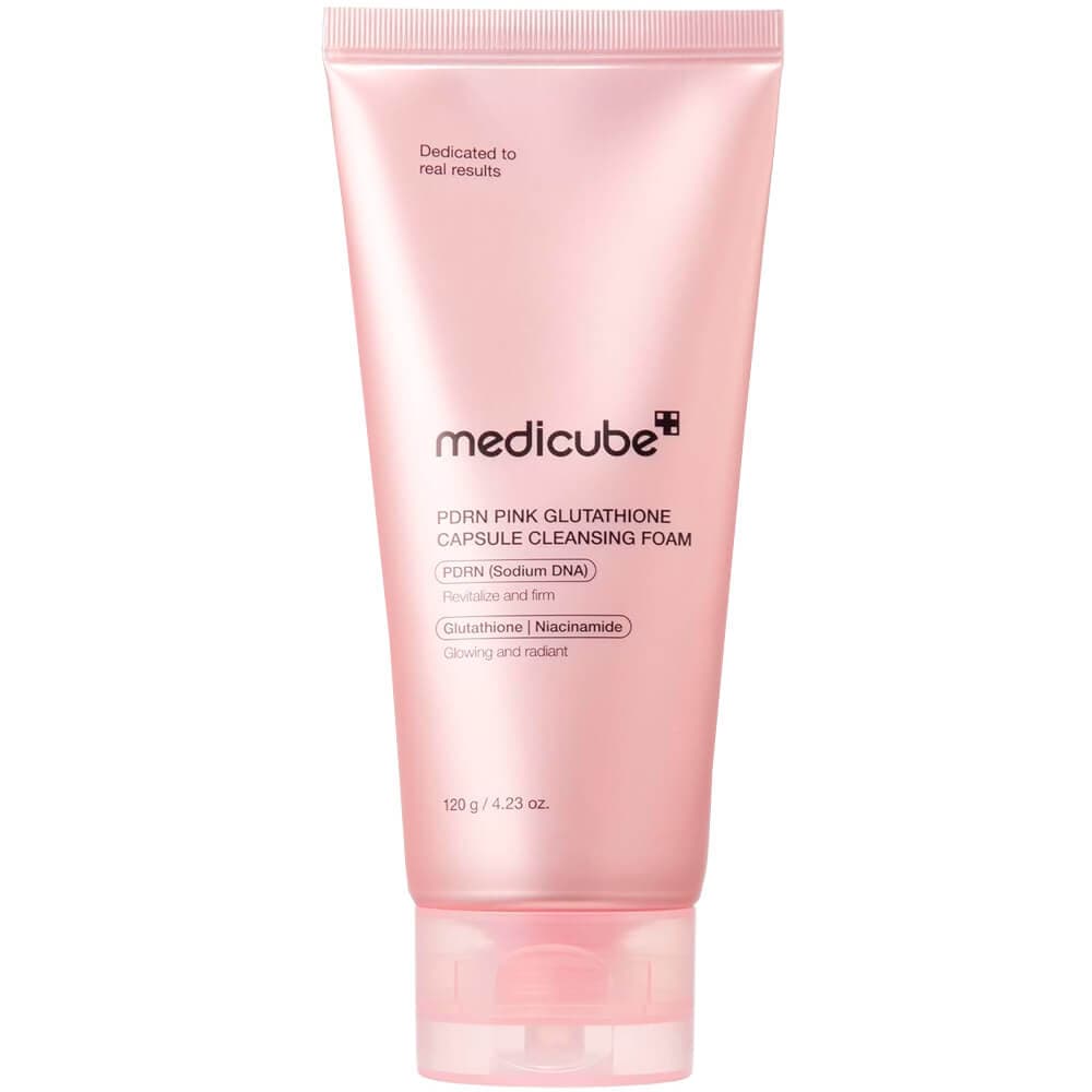 MEDICUBE PDRN Pink Glutathione Capsule Cleansing Foam