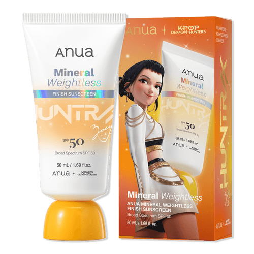 ANUA Mineral Weightless Finish Sunscreen SPF+ PA++++ 50 ml + K-POP