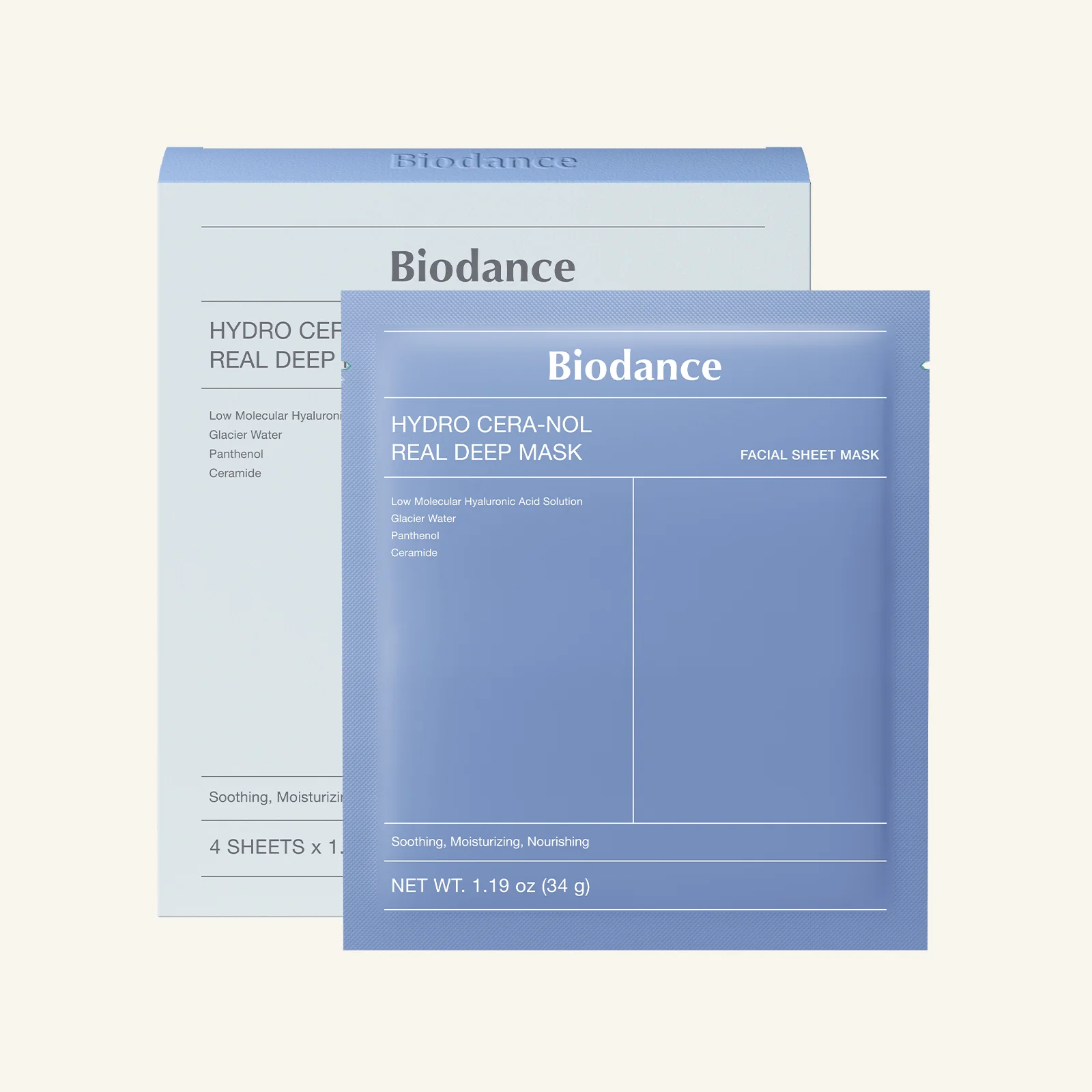 BIODANCE Hydro Cera-Nol Real Deep Mask 4*34g